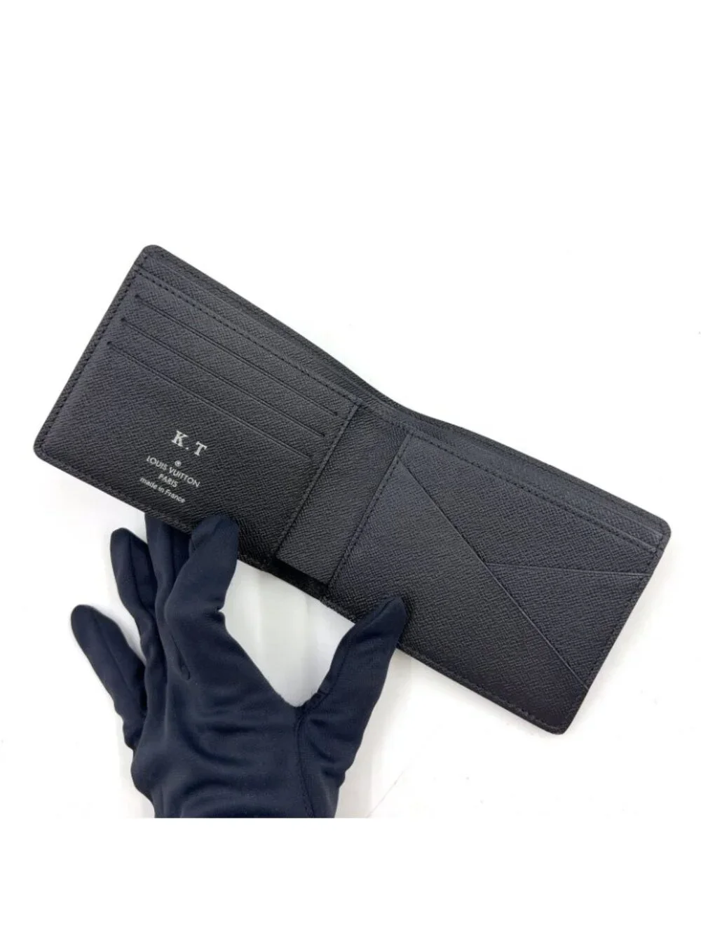 Louis Vuitton Portefeuille Multiple Damier Graphite Initialstamp Can Be Leather